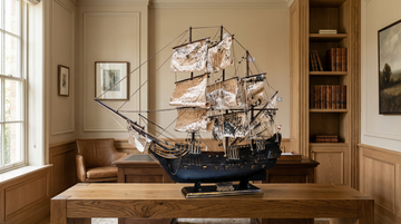 Black Pearl Pirate Ship Model –75CM Large  Handcrafted Collectible | pirate ship decor
