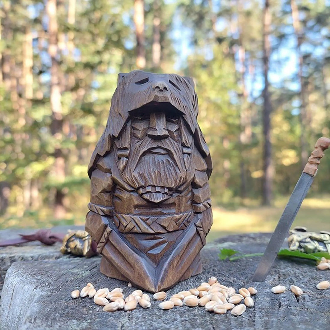 Handcrafted Viking Garden Statues – Nordic Norse God Resin Ornaments for Outdoor Decor (Odin, Thor, Tyr)