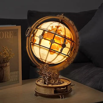 Galileo’s Celestial Globe Model Kit – Light-Up Wooden Puzzle Gift for Science & astrology Lovers