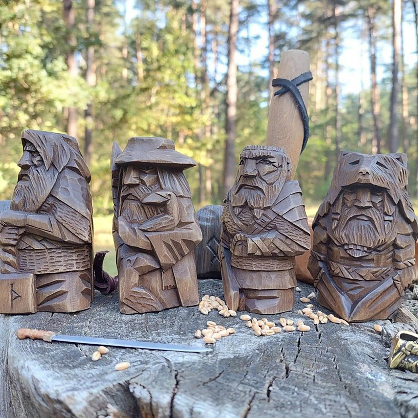 Viking Statue Nordic norse god garden art statues