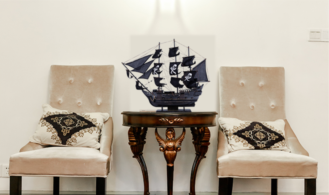 The Black Pearl triple black Pirate Ship Model - Legendary Maritime Icon