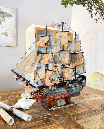 Antique Finish HMS Victory model ship - 60CM Iconic Naval Masterpiece