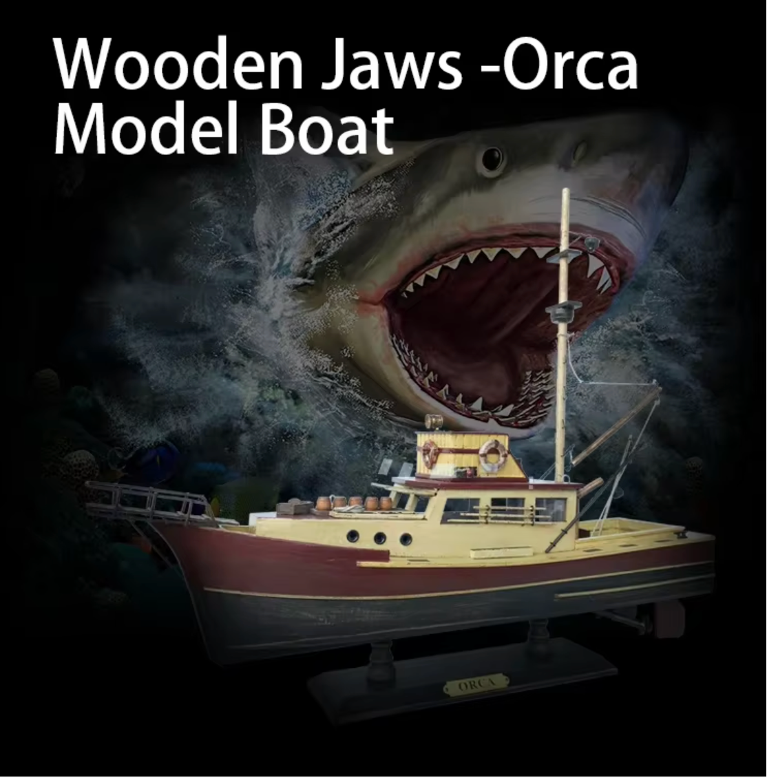 Jaws movie memorabilia orca fishing boat