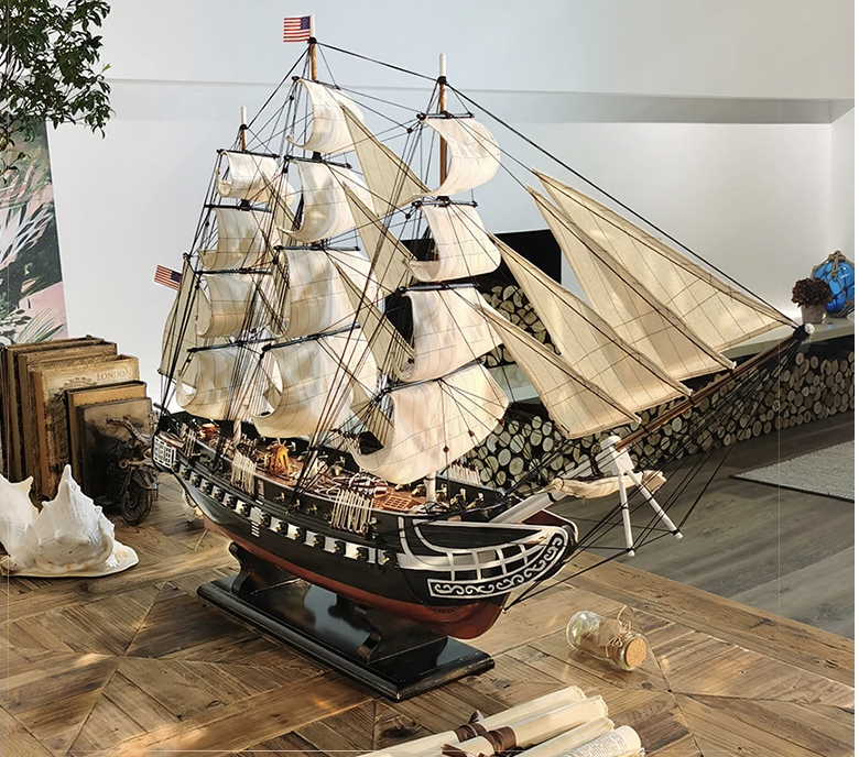 USS Constitution 'Old Ironsides' 98CM large Ship Model - Classic Maritime Heritage