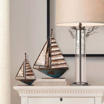 Artisan Sailboat Sculptures – Handcrafted Nautical Decor for Modern Interiors